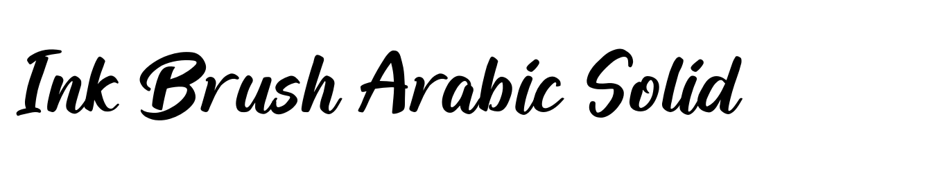 Ink Brush Arabic Solid